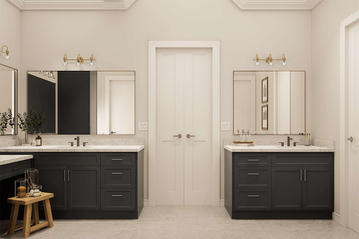 Rendering of En Suite Bathroom in The Modern Farmhouse House Plan by America's Best House Plans and Triple Crown in Raleigh