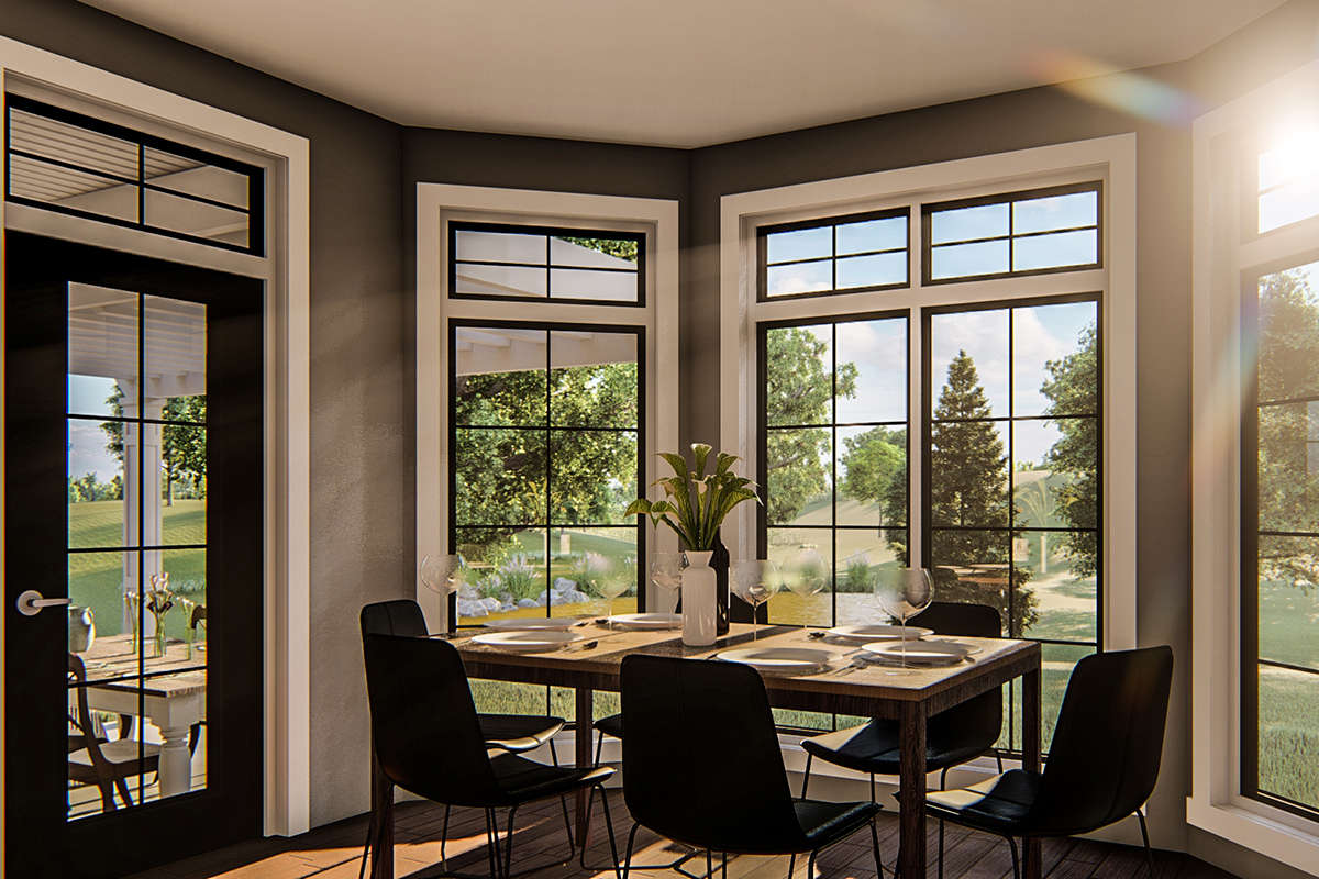 Interior Rendering of Dining Room in The Southern Plan by America's Best House Plans and Triple Crown in Raleigh